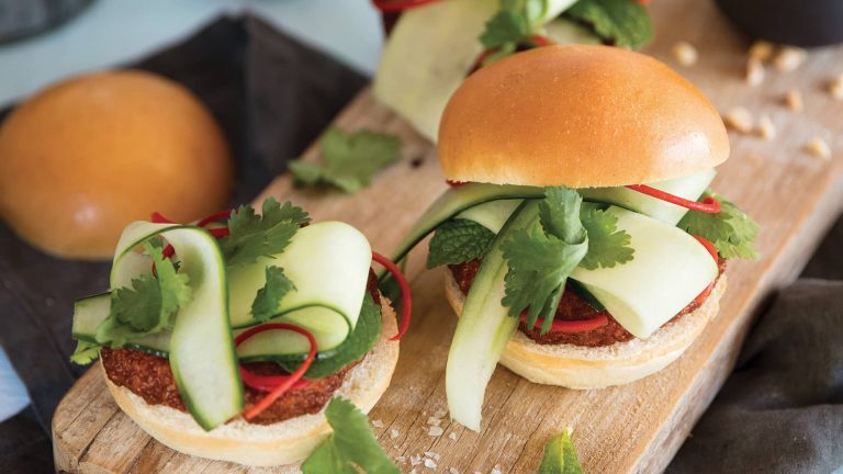 Image of sliders on a board