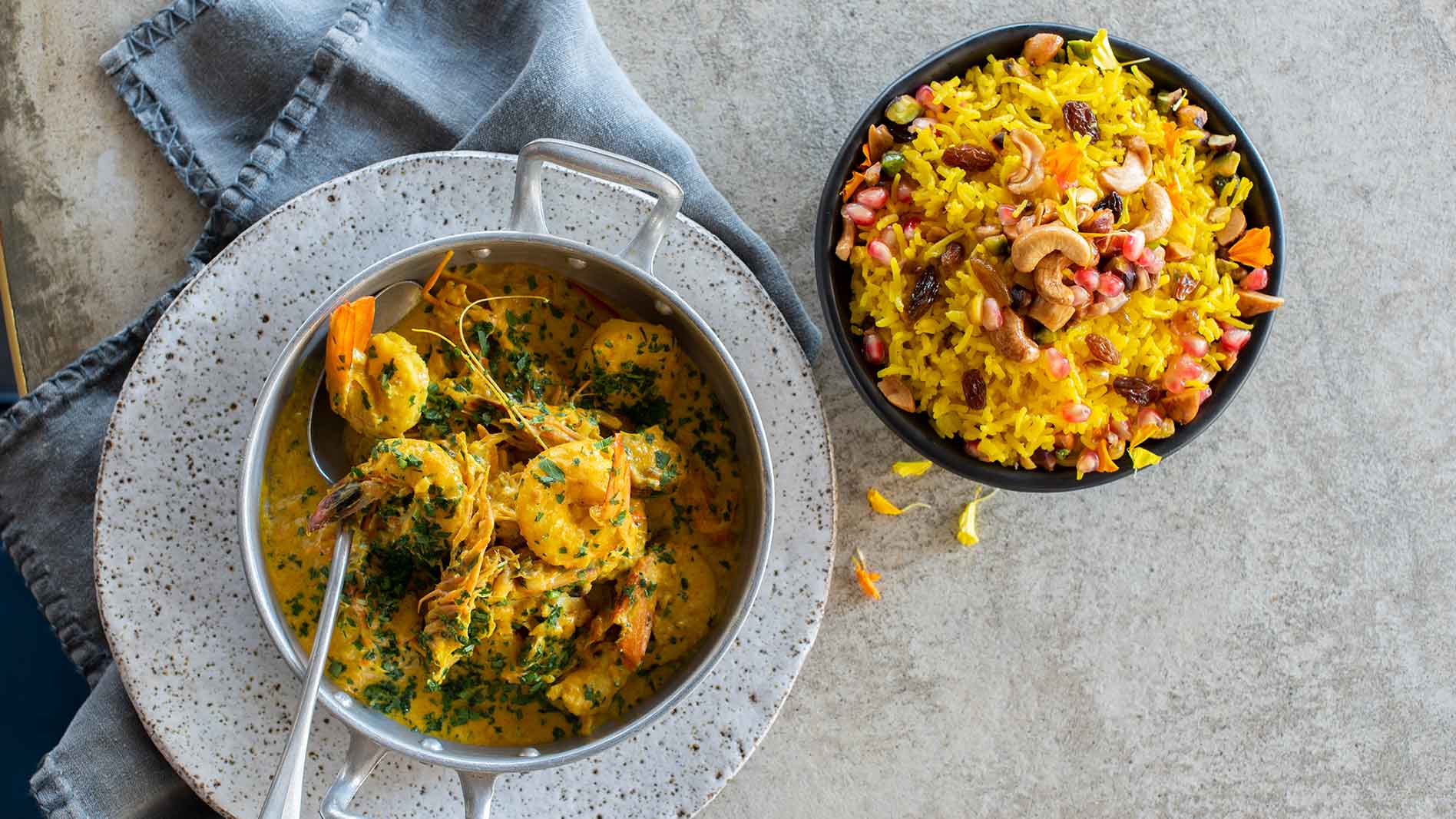 Prawn Curry with Fortune Rice