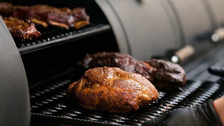 Image of smoking chicken
