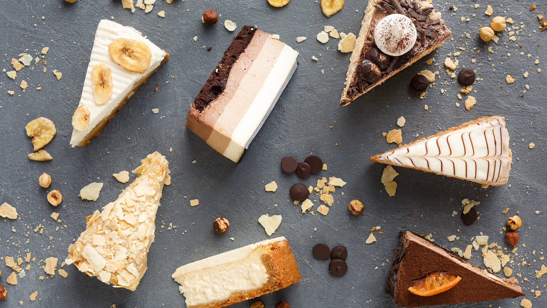 Image of a range of different desserts