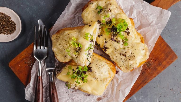Tuna Melt on a board