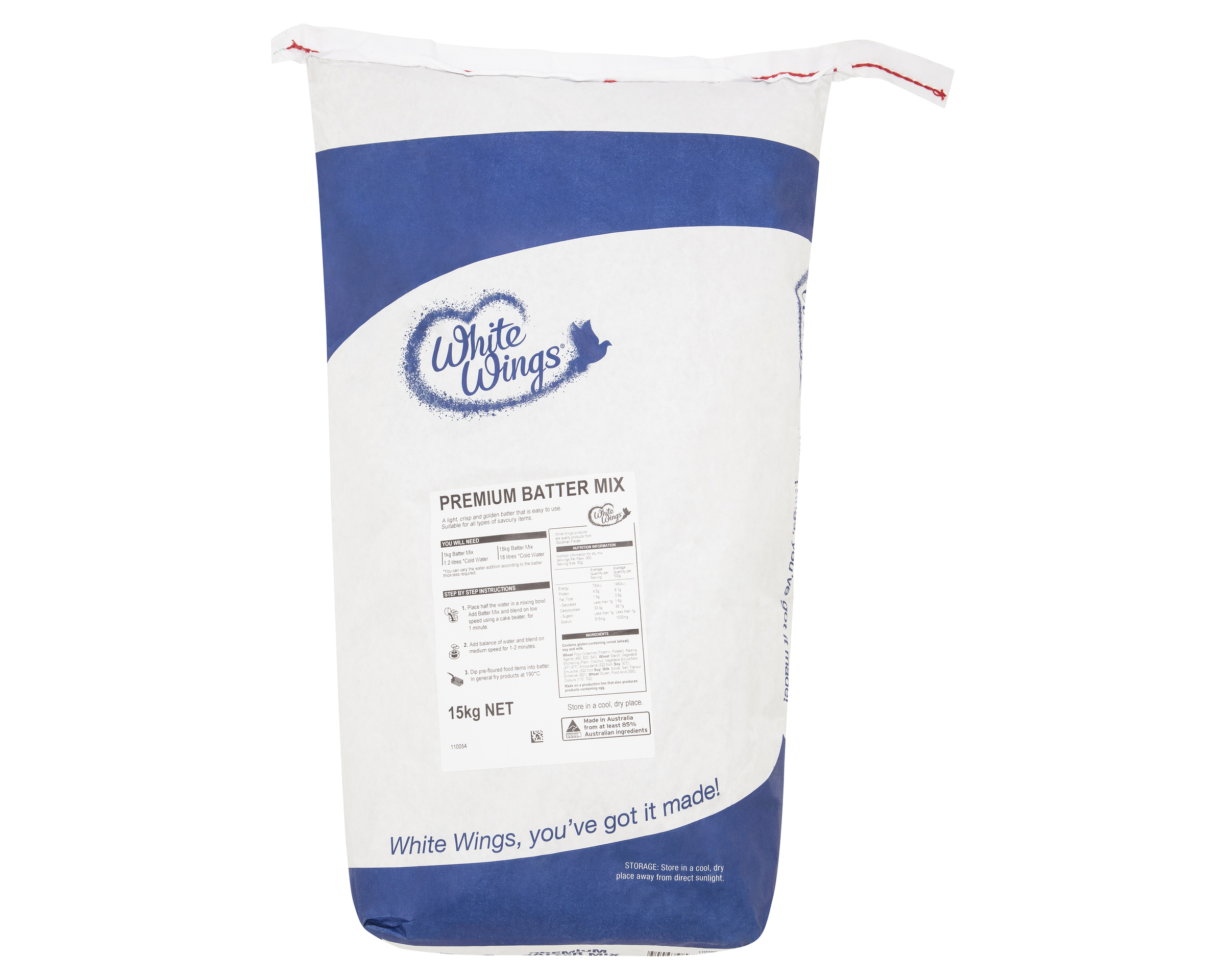 White Wings Premium Batter Mix 15kg