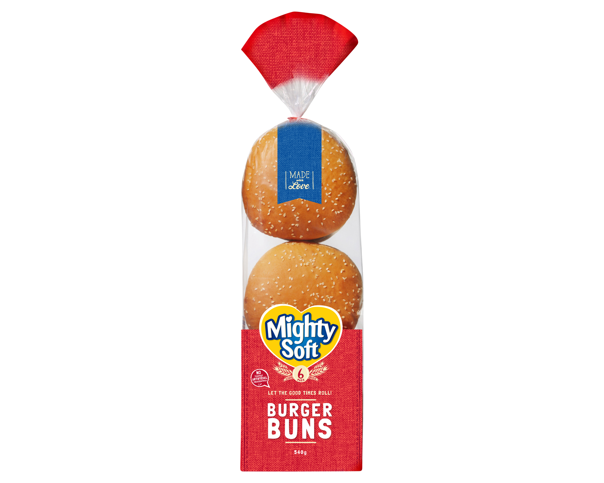 Mighty Soft Burger Bun P6 540 g