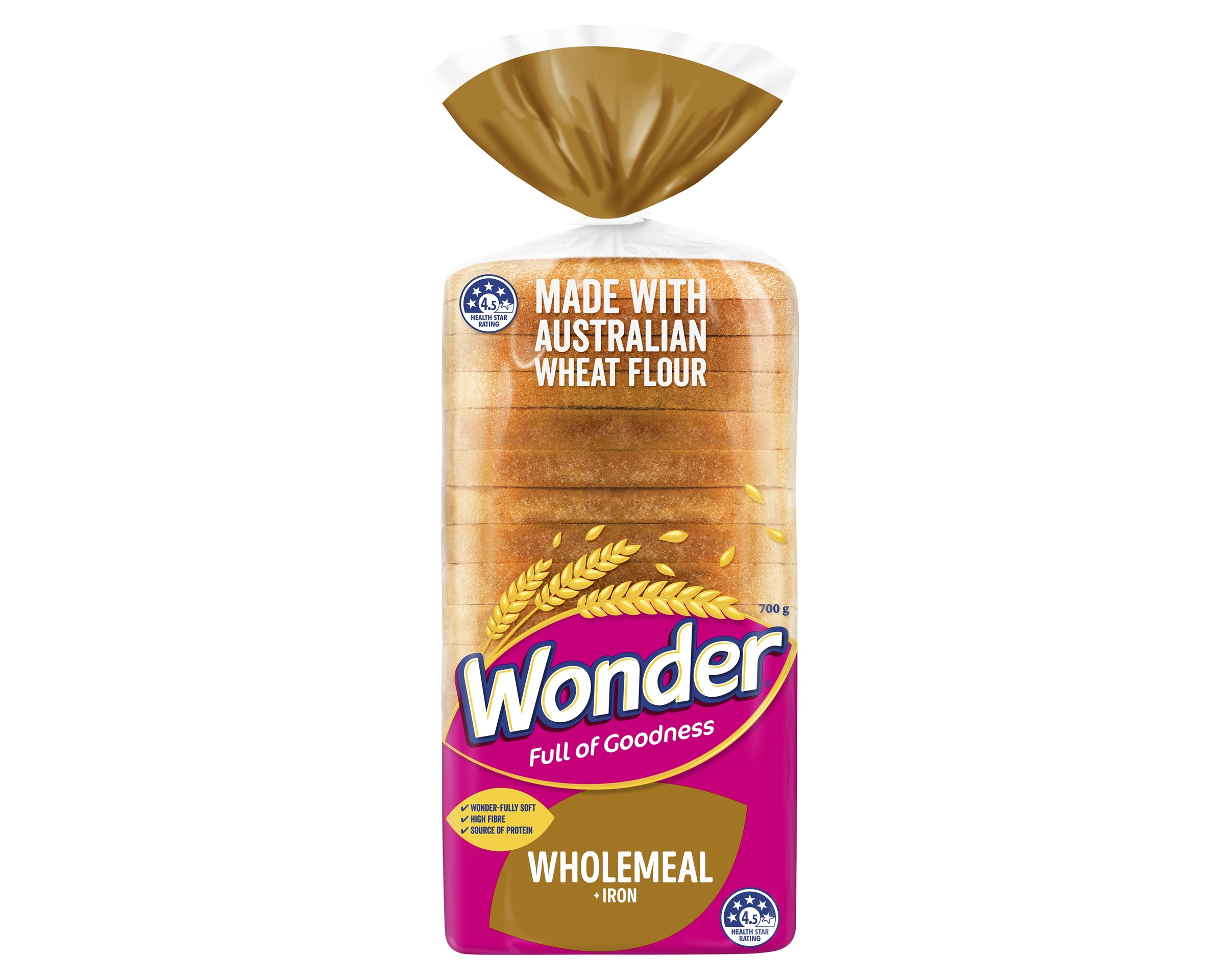 Wonder Loaf Wholemeal Iron 700 g