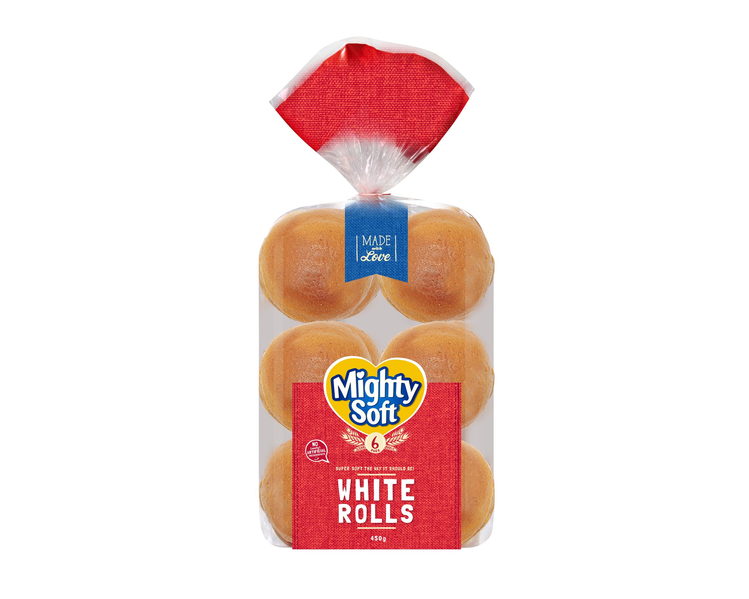 Mighty Soft Roll White P6 450 g