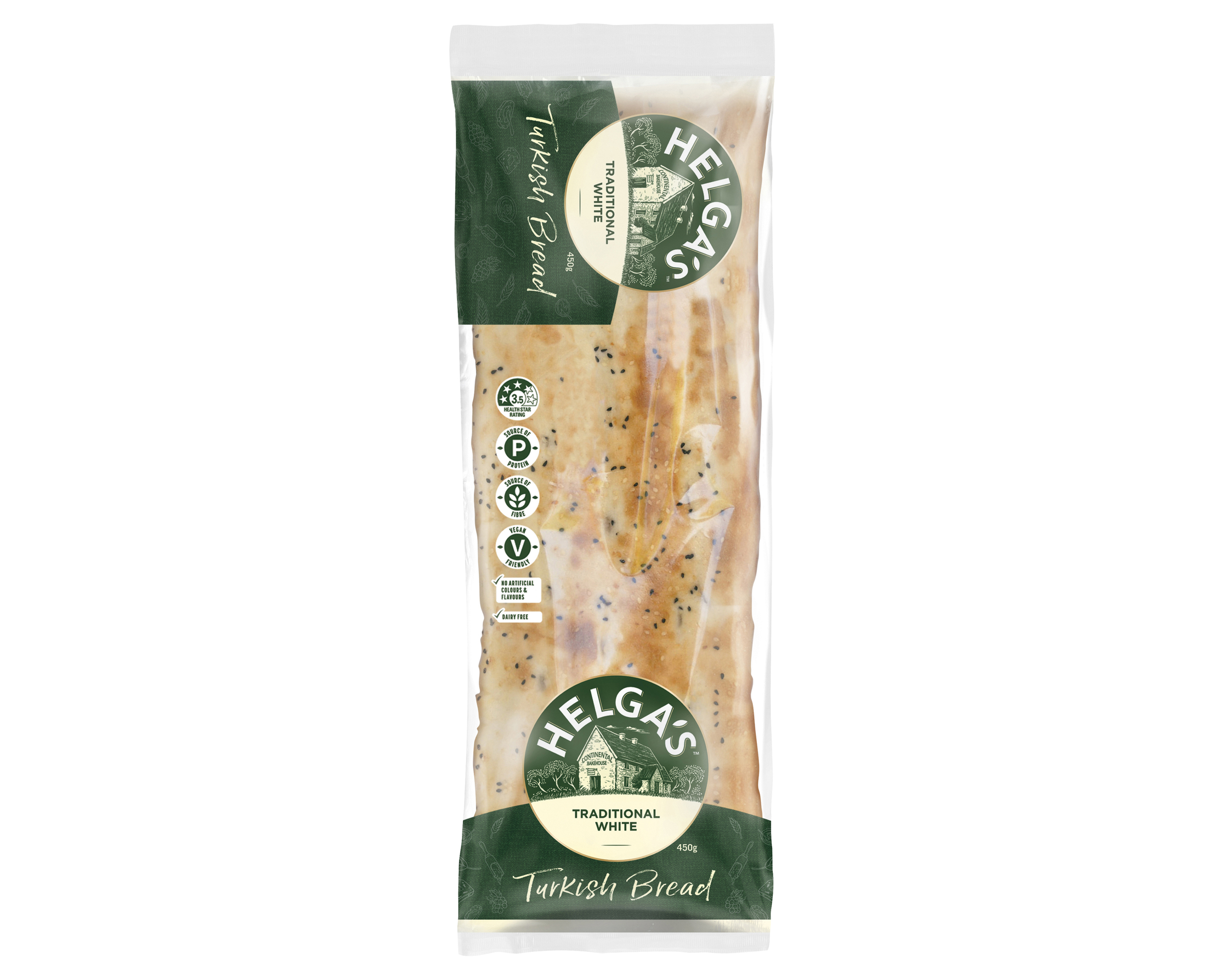 Helgas Bread Turkish White 450 g
