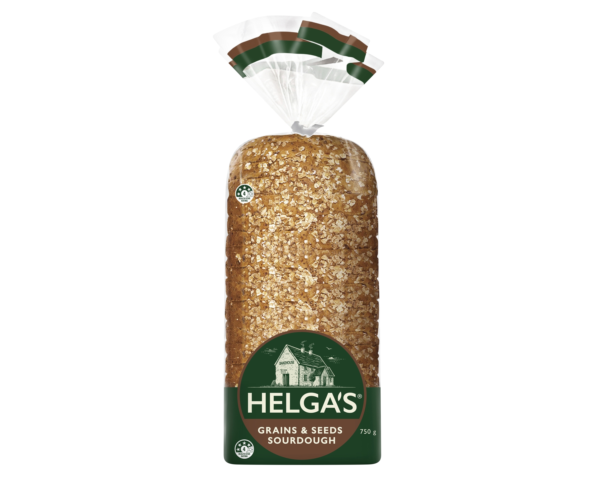 Helgas Loaf Sourdough Grains and Seeds 750 g