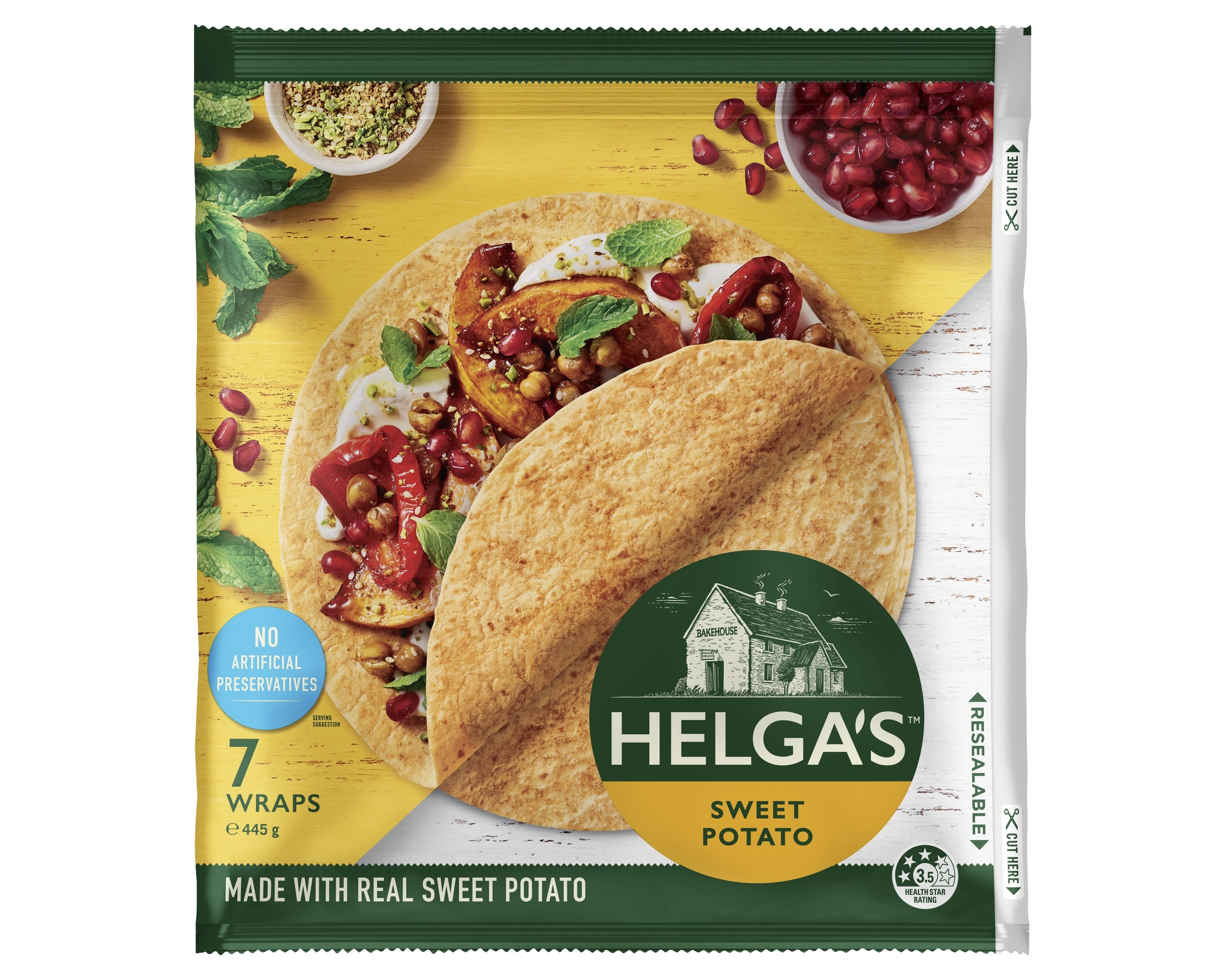 Helga’s 7 Sweet Potato Wraps 445g