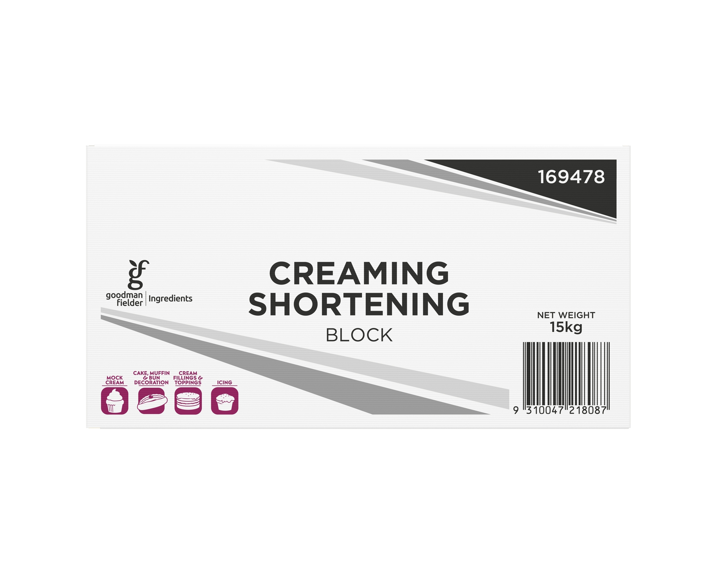 Goodman Fielder Ingredients Creaming Shortening Block 15kg
