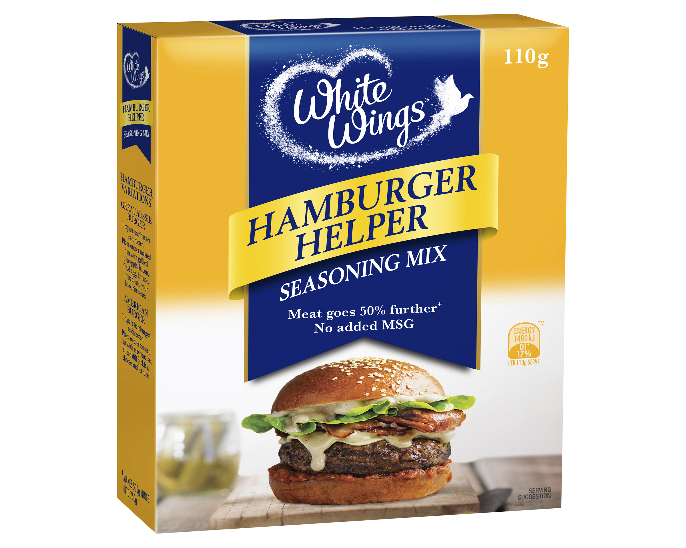 White Wings Seasoning Mix Hamburger Helper 110 g