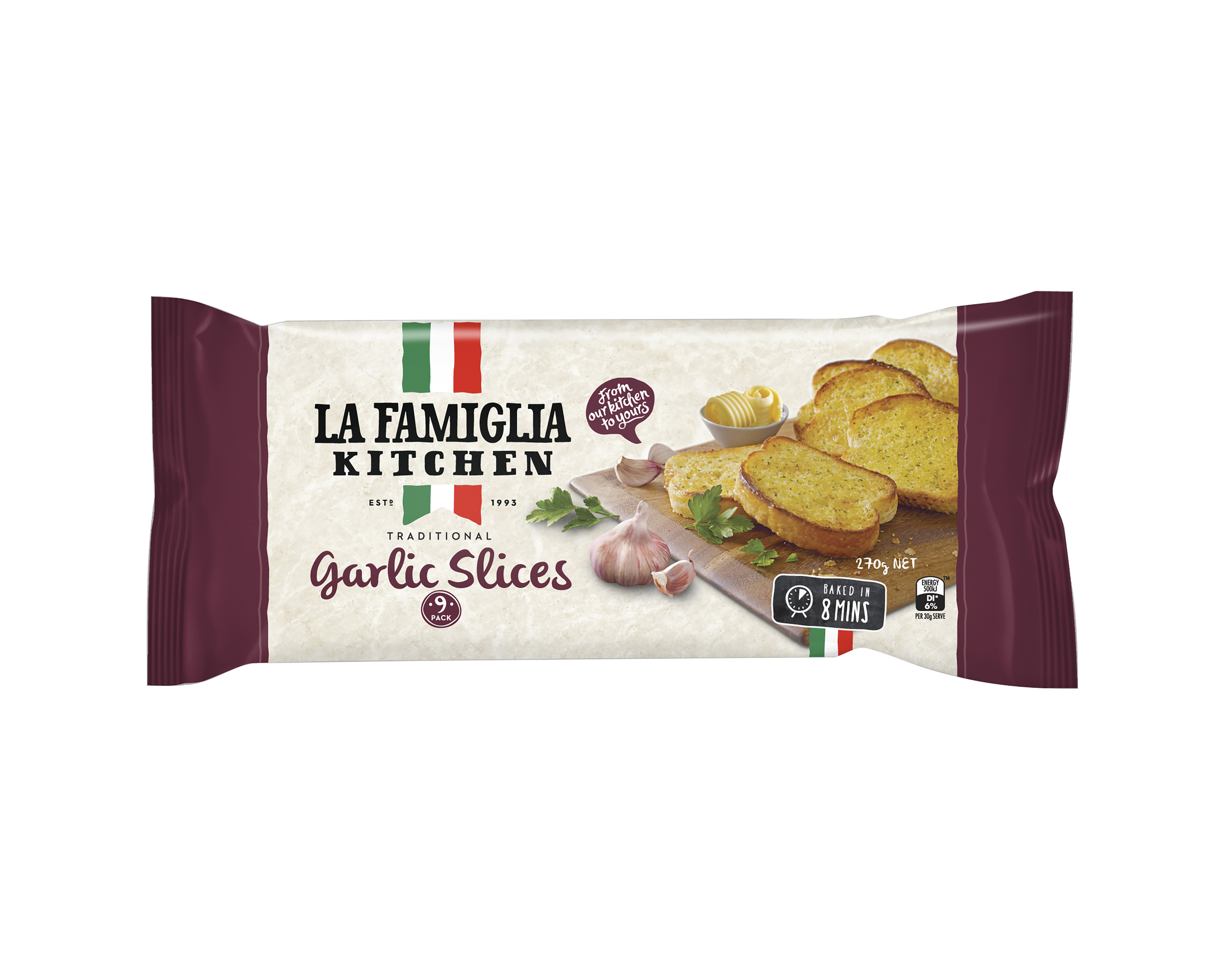 La Famiglia Bread Garlic Slices 270 g
