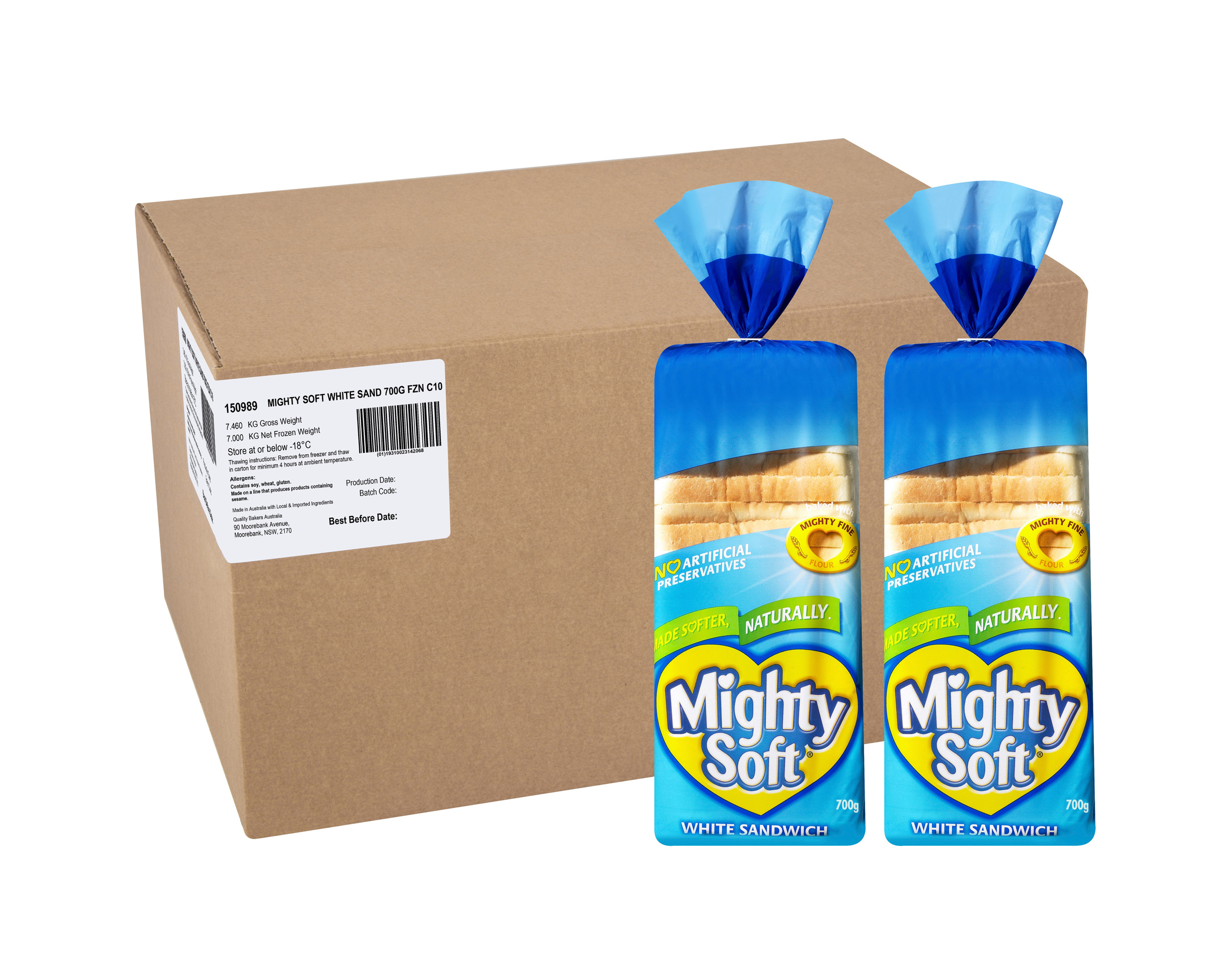 Mighty Soft White Sandwich Bread 700g