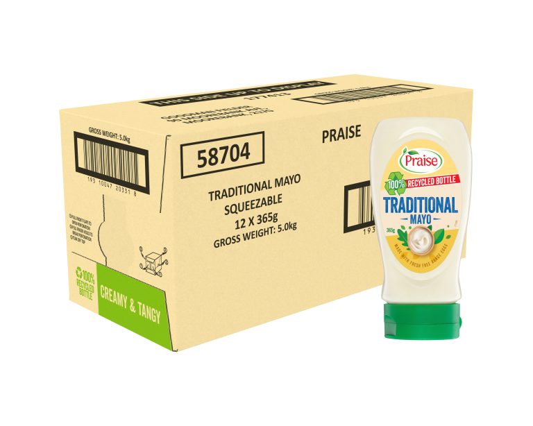 Praise Mayonnaise Traditional Squeeze 12 x 365g