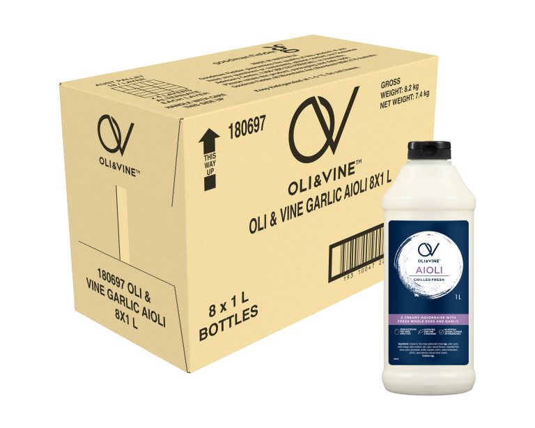 Oli & Vine Garlic Aioli 8 x 1L