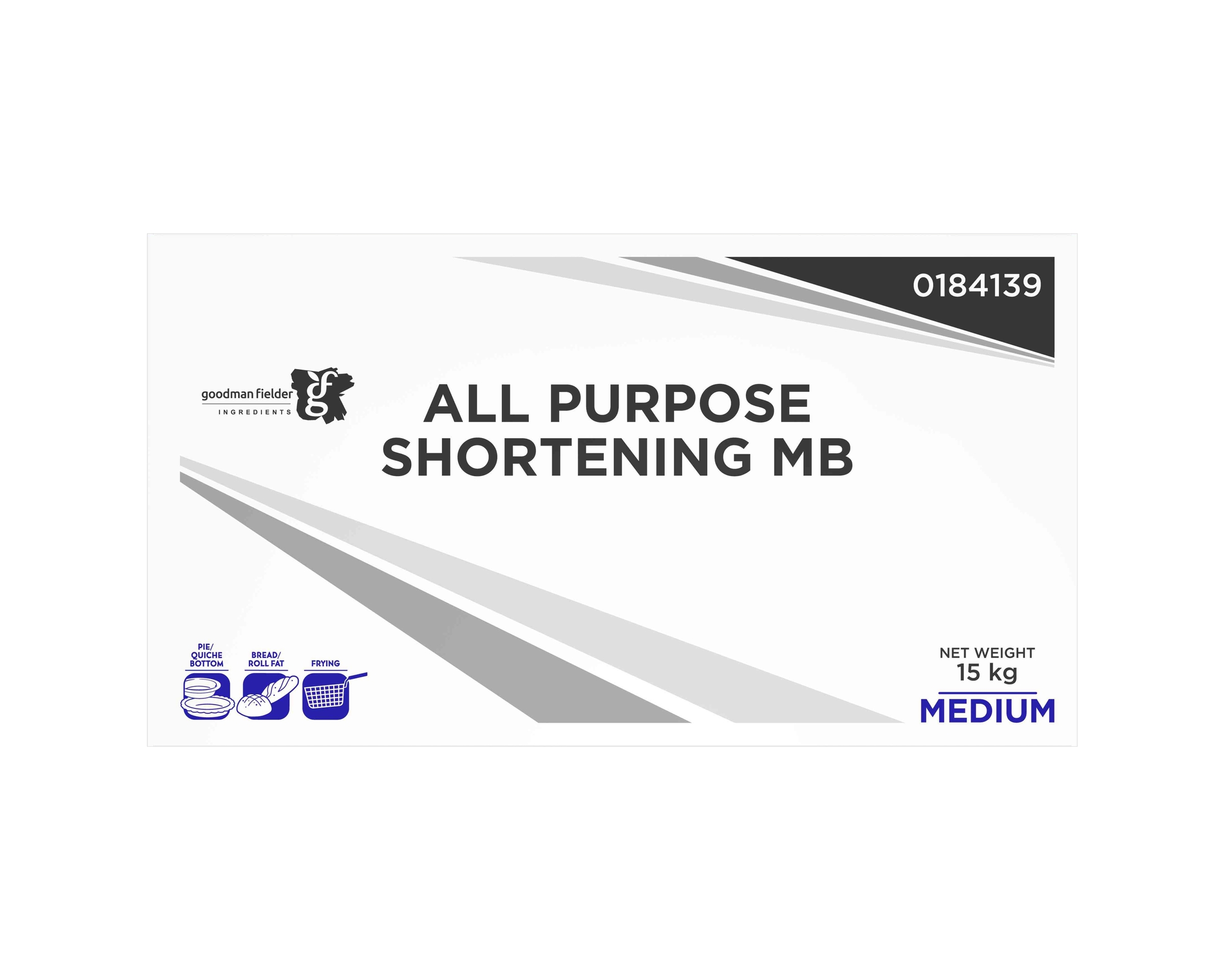 Goodman Fielder Ingredients All Purpose Shortening Medium 15kg