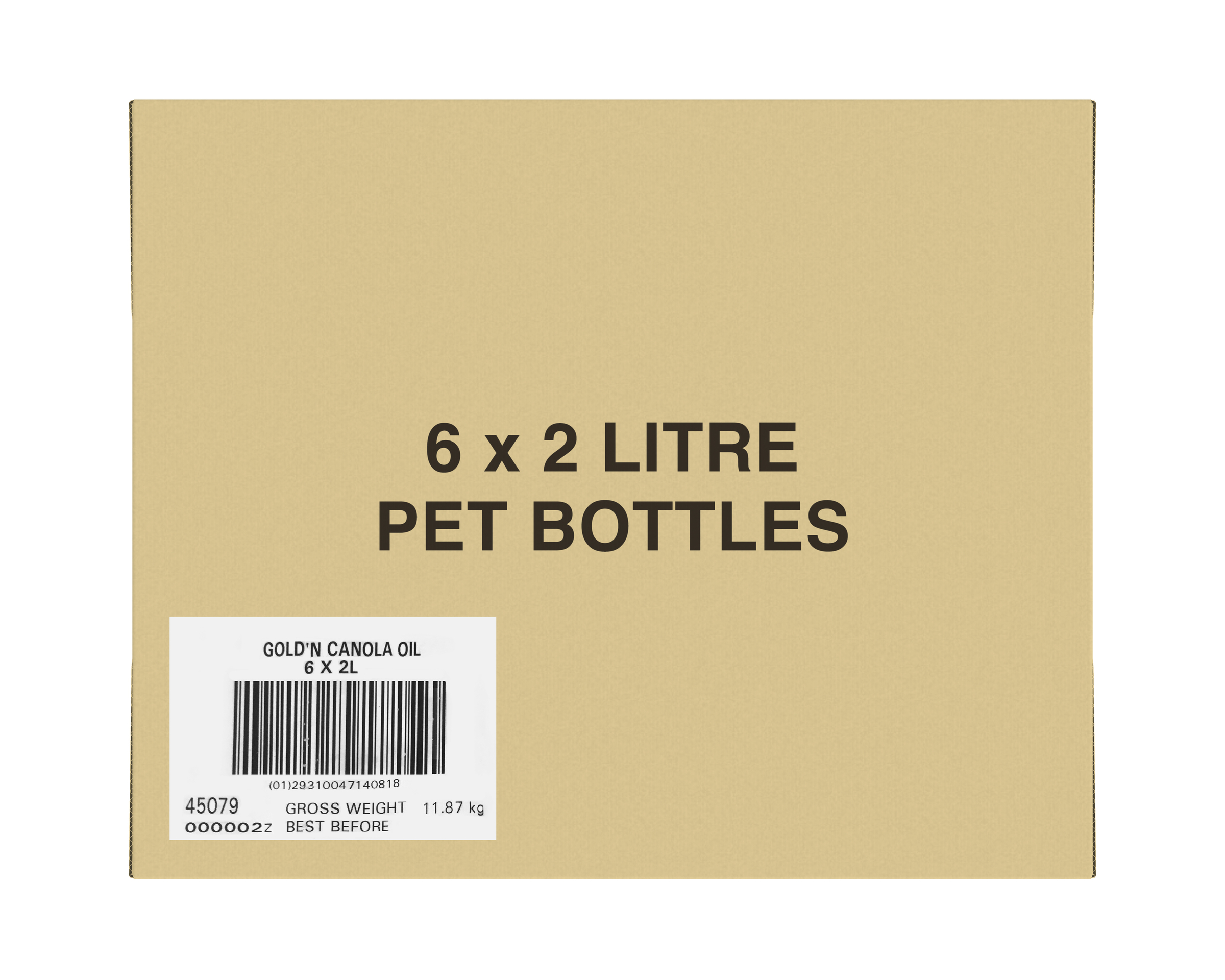 Gold N Canola Canola Oil 2 l x 6